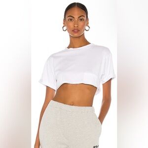 White Super Crop Hours T-Shirt‎ - Callouts